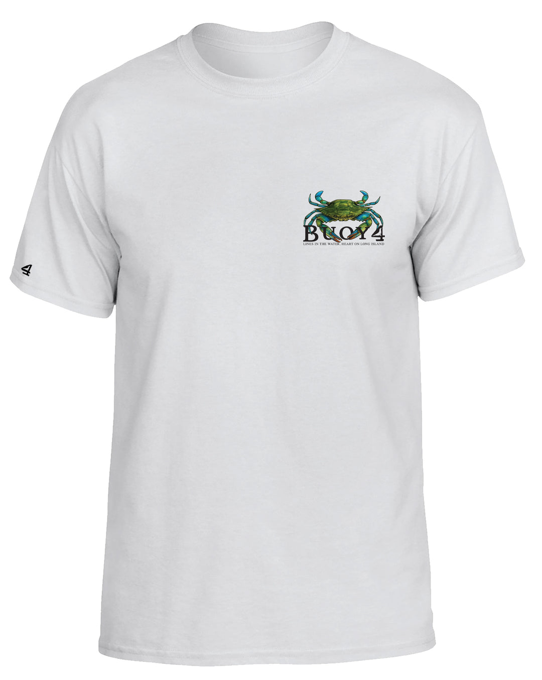 Buoy 4 Blue Claw Crab Short Sleeve Graphic Tee