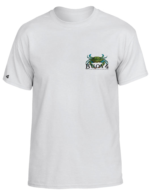 Buoy 4 Blue Claw Crab Short Sleeve Graphic Tee