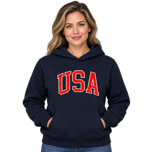 Buoy4 USA Embroidered applique Navy Hoodie