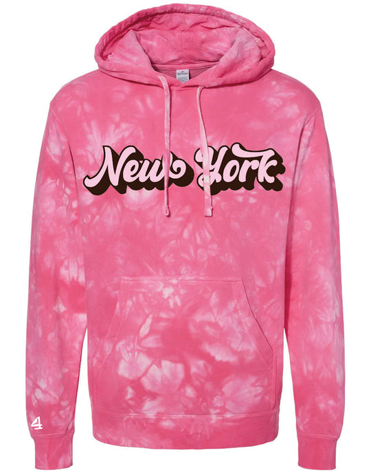Buoy 4 New York Mid-weight Tie Dye Pullover hoodie