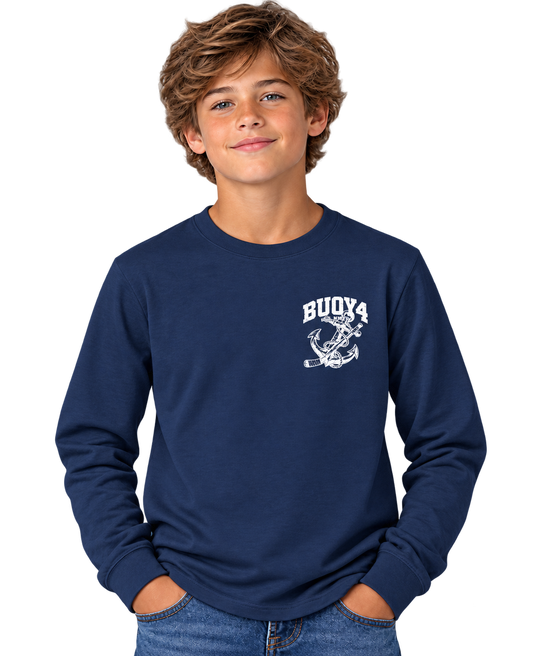 BUOY4 ANCHOR AND HOCKEY LONG SLEEVE GRAPHIC TEE