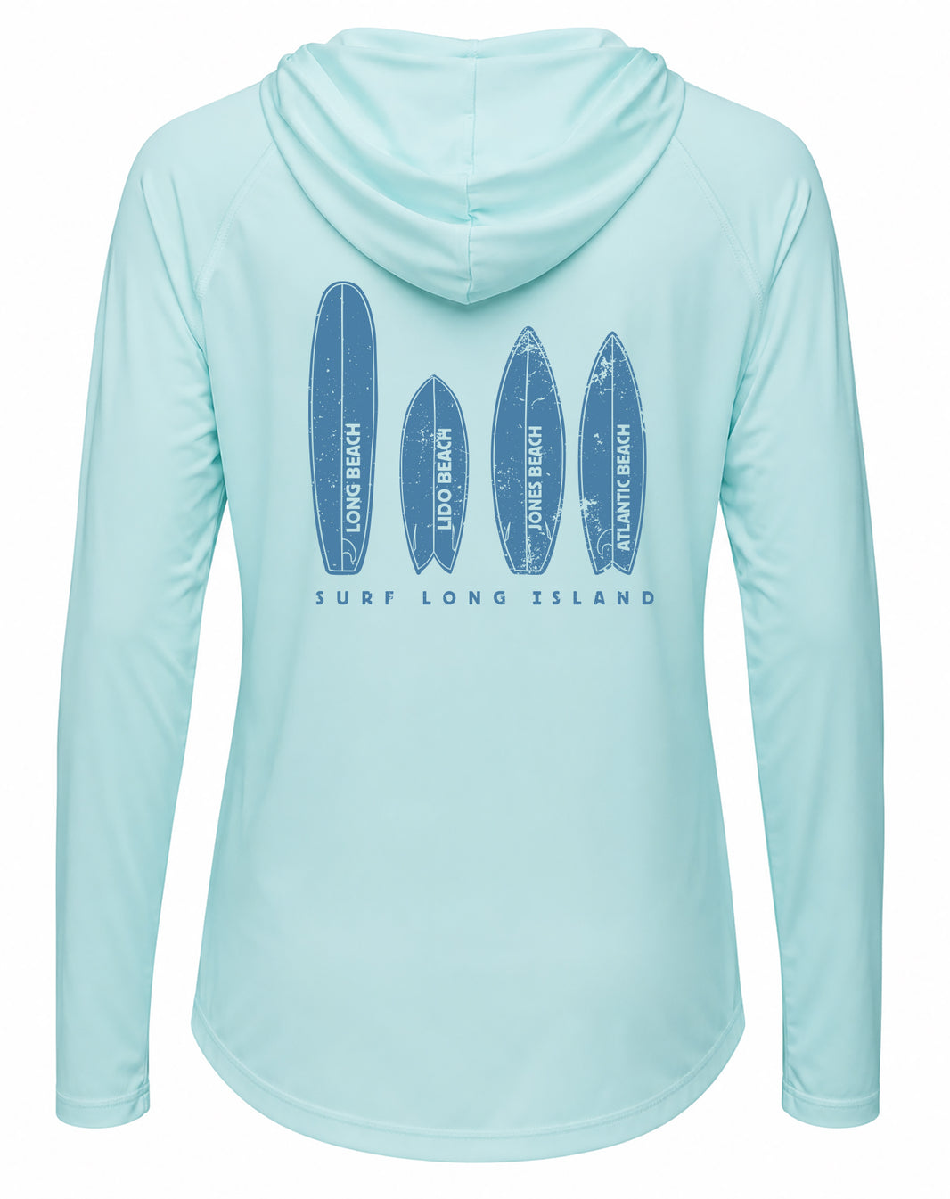 Long Island Beaches UPF 50+ Women's Hoodie with Thumbhole