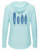 Long Island Beaches UPF 50+ Women's Hoodie with Thumbhole