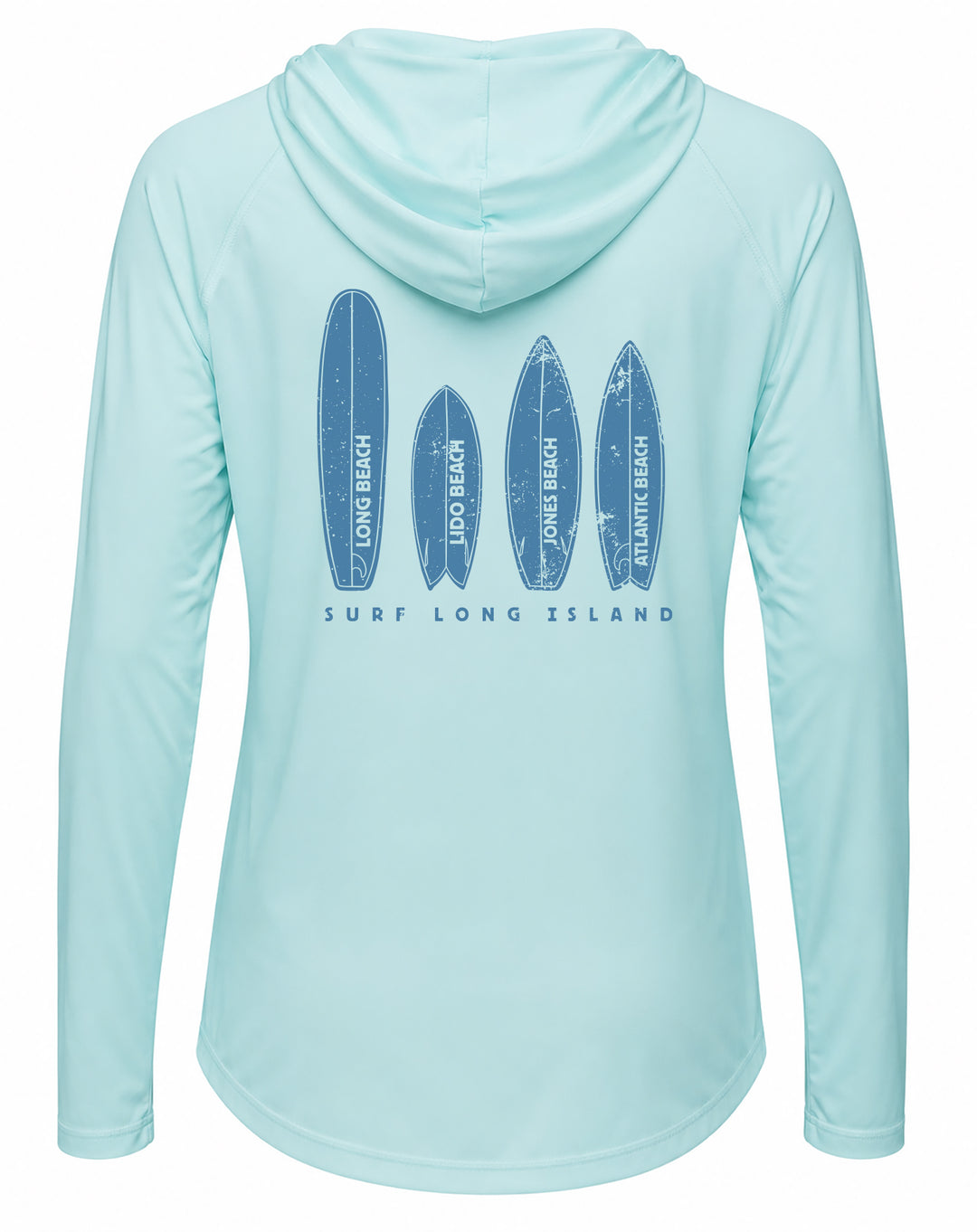 Long Island Beaches UPF 50+ Women's Hoodie with Thumbhole
