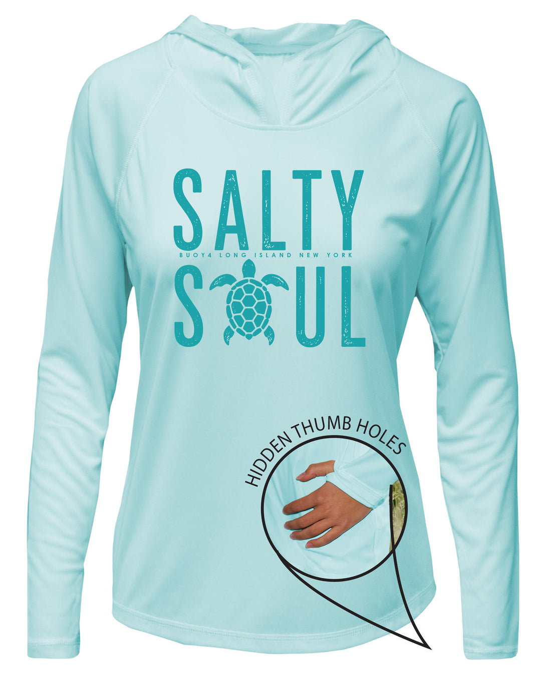 Salty Soul UPF 50+ Women's Hoodie with Thumbholes