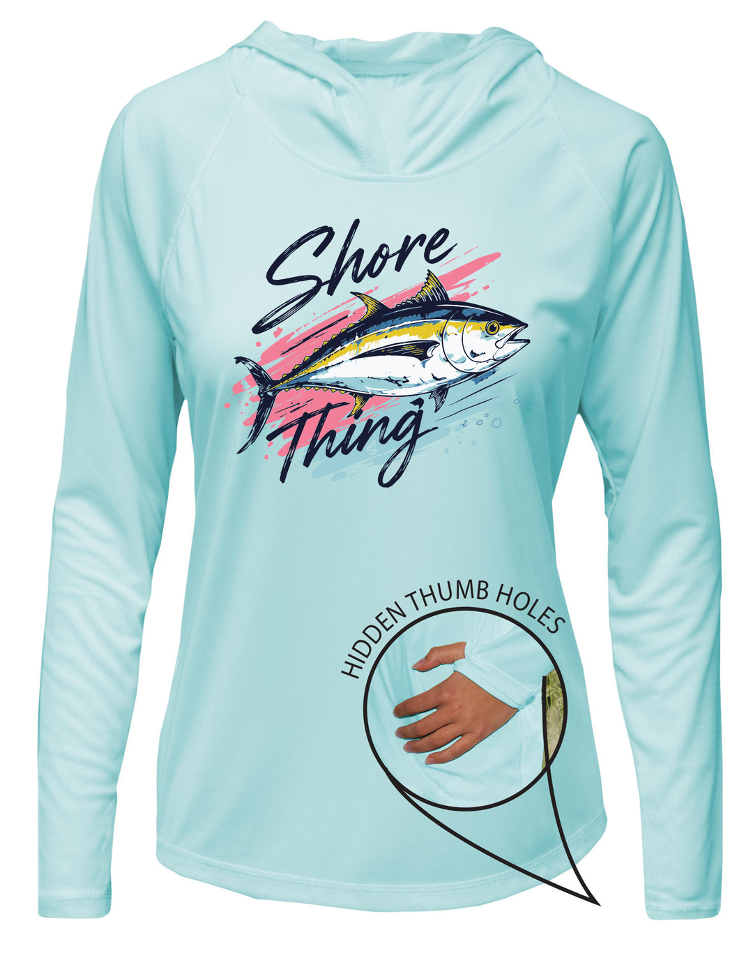 Shore Thing UPF 50+ Women's Hoodie with Thumbhole