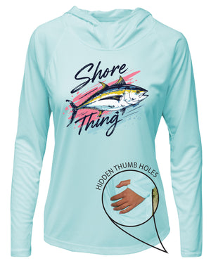 Shore Thing UPF 50+ Women's Hoodie with Thumbhole