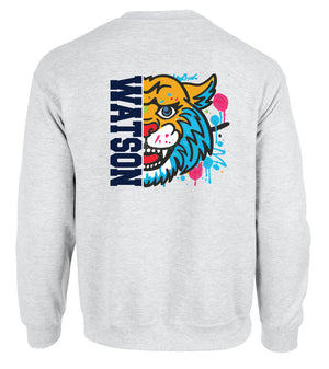 WATSON ELEMENTARY WILDCATS Spirit CrewNeck Sweatshirt