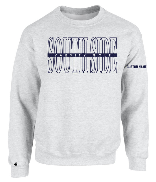 South Side Girls Golf Crewneck Sweatshirt custom embroidery name