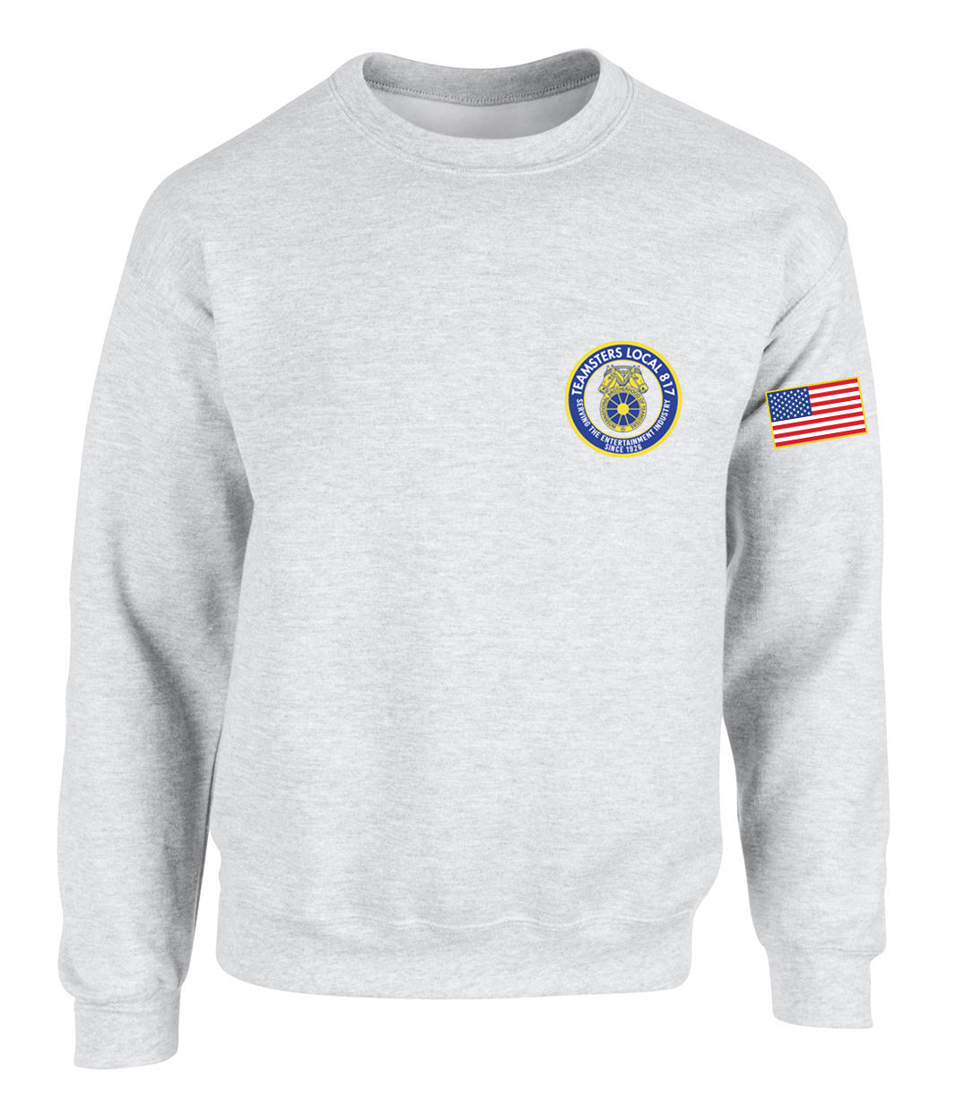 THEATRICAL TEAMSTERS EMBROIDERED CIRCLE LOGO CREWNECK