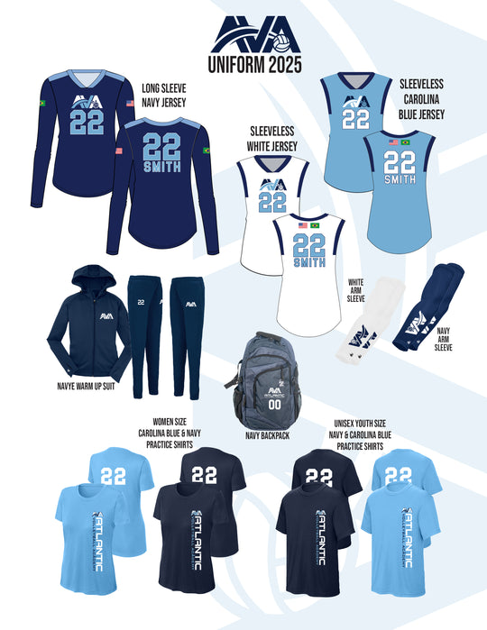 AVA Atlantic Volleyball Academy Uniform