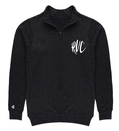 RVC Women's embroidered 1/2 zip sweater