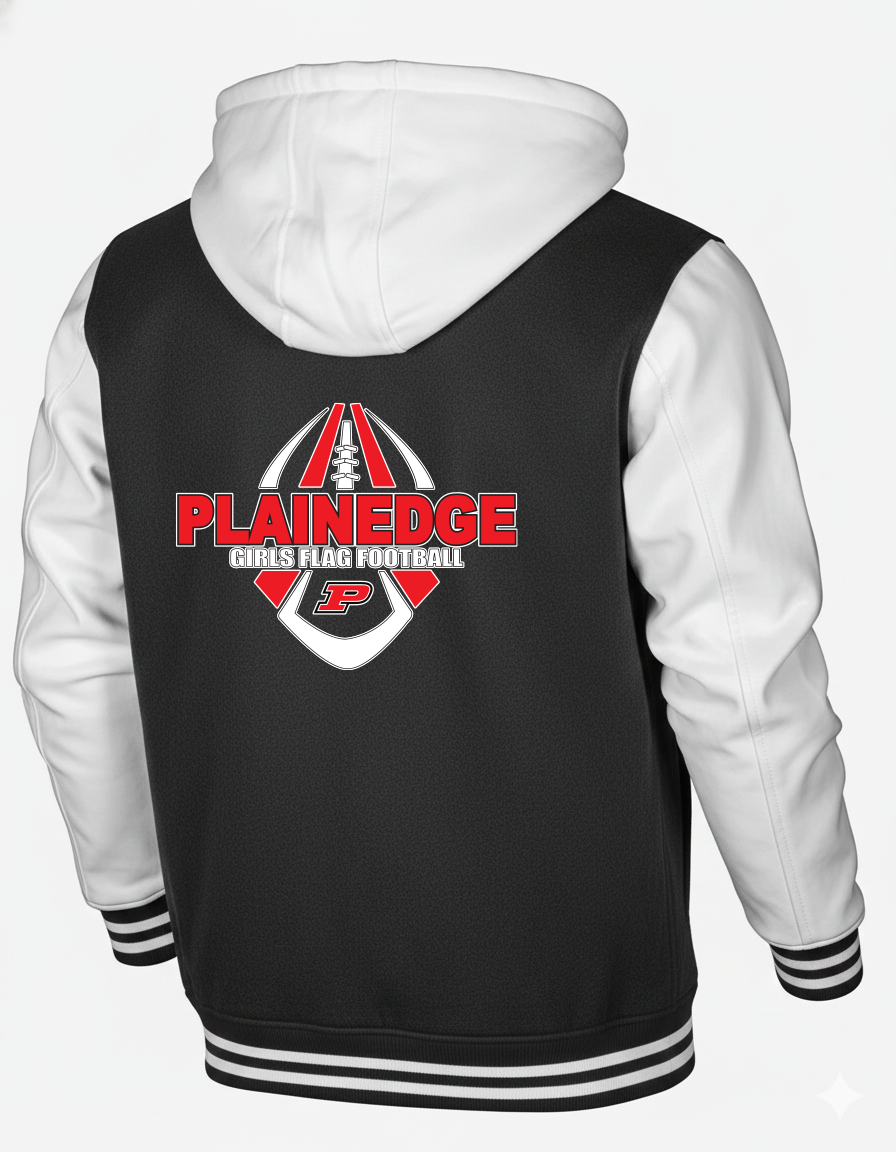 Plainedge Girls Flag Football Letterman Varsity Jacket