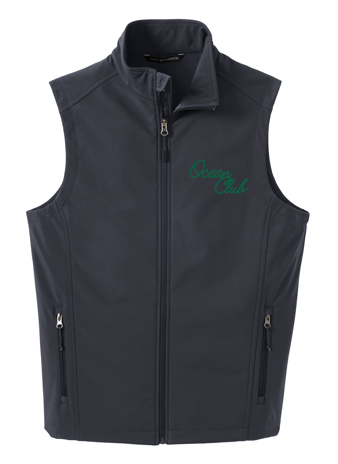 The Ocean Club Script Embroidered Microfleece Vest