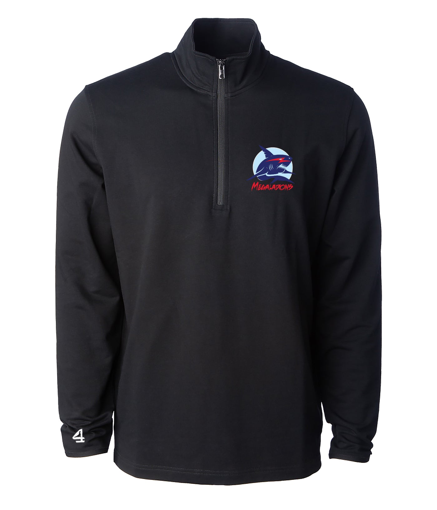 Megaladons embroidered 1/4 zip