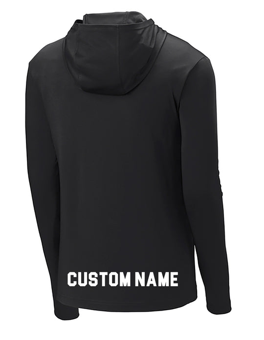 FLORAL PARK WOMENS LACROSSE Long Sleeve hooded Shooter Tee