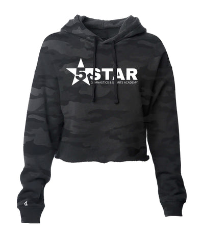 5 Star Gymnastics Full zip Comfort Star Cropped Hoodie