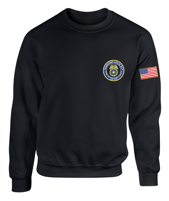 THEATRICAL TEAMSTERS EMBROIDERED CIRCLE LOGO CREWNECK