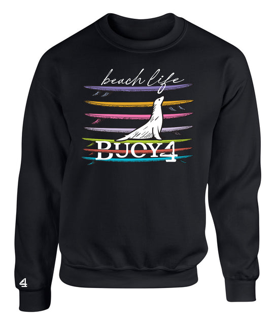 Buoy 4 Beach Life Crewneck Sweatshirt