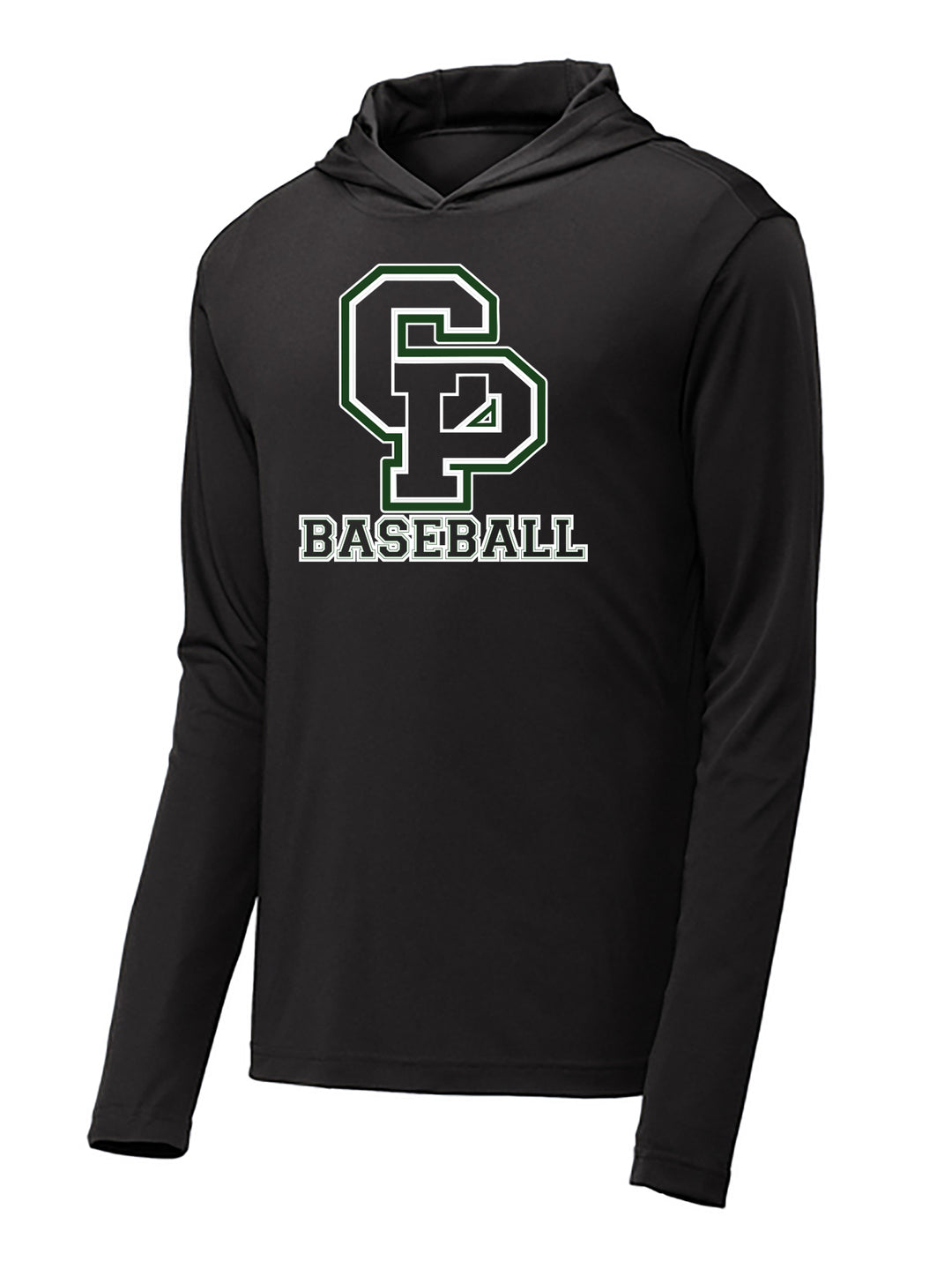 CARLE PLACE BASEBALL Performance Long Sleeve hooded Shirt