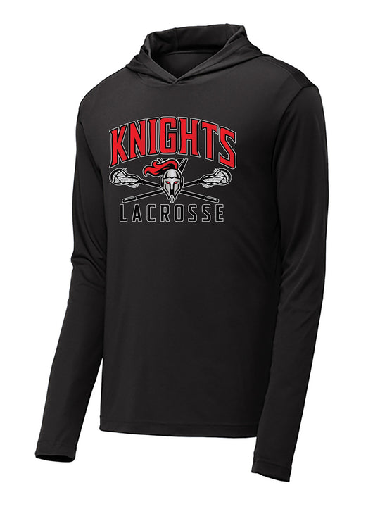 FLORAL PARK WOMENS LACROSSE Long Sleeve hooded Shooter Tee