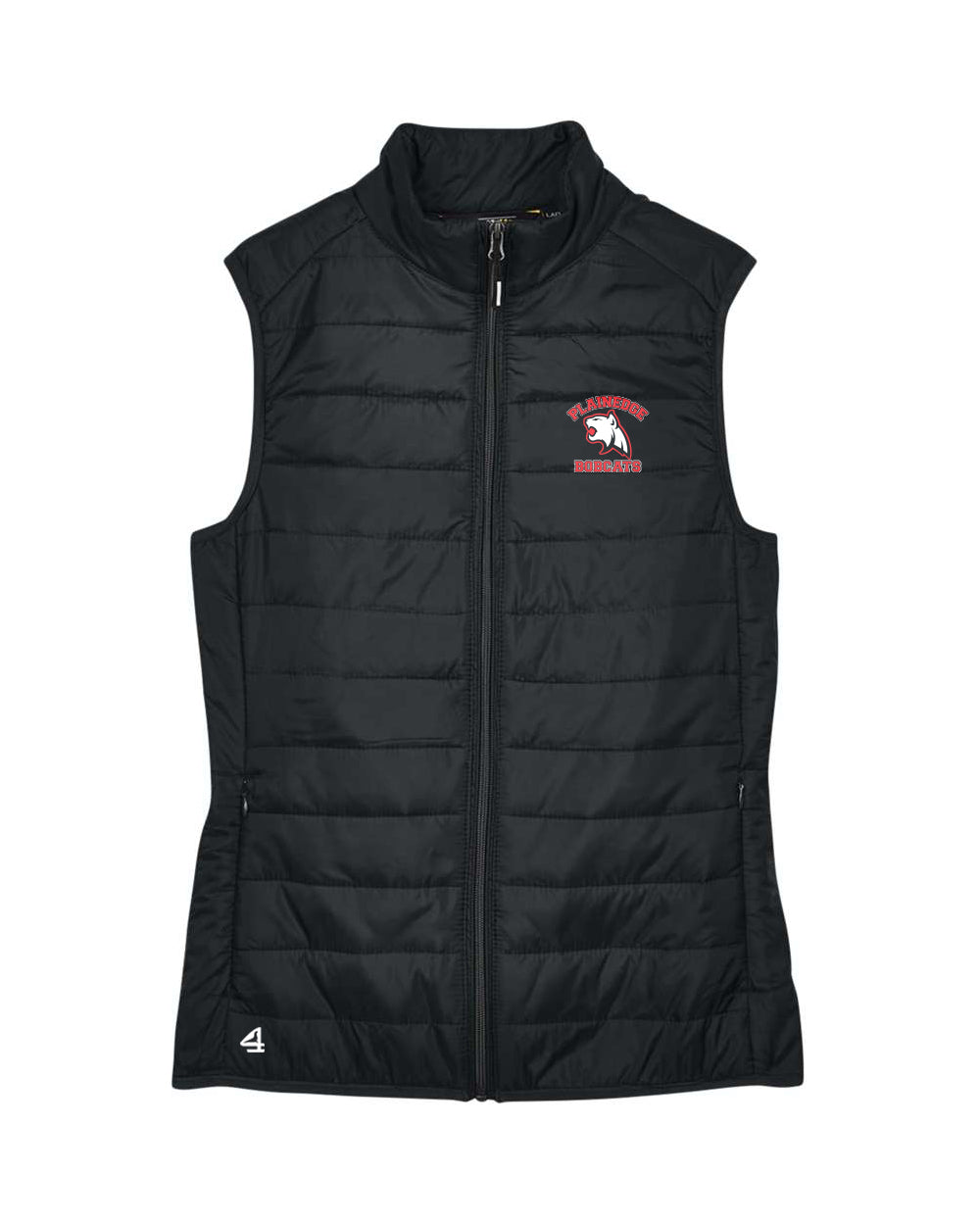 PLAINEDGE BOBCATS EMBROIDERED Women's Packable Puffer Vest