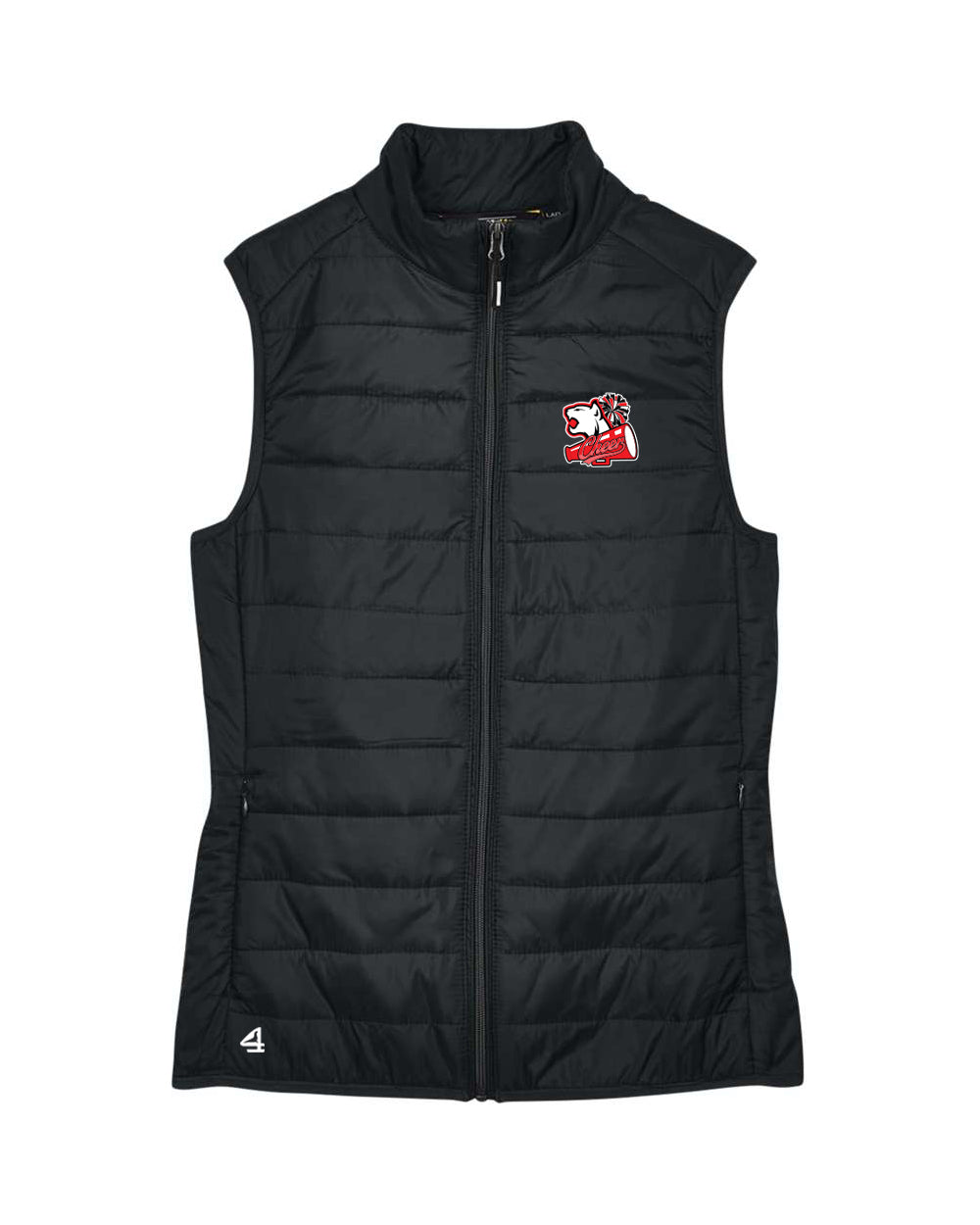 PLAINEDGE BOBCATS EMBROIDERED Women's Packable Puffer Vest