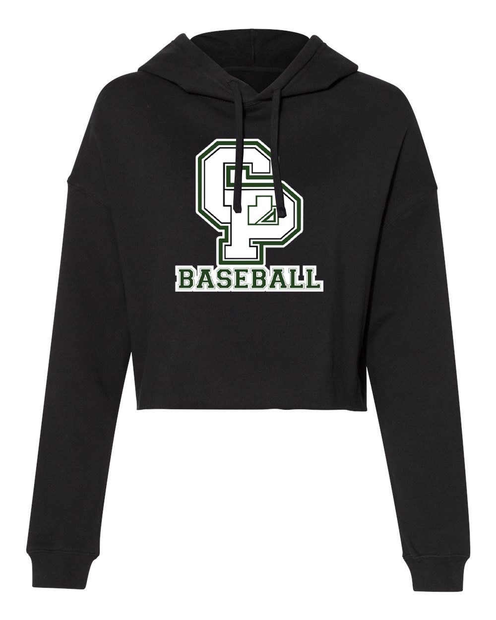 CARLE PLACE BASEBALL Women’s Lightweight Crop Hoodie