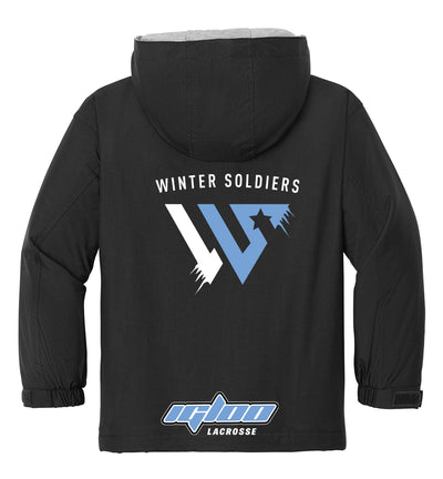 Winter Soldiers Igloo Youth Lacrosse Full-Zip Embroidered hooded Jacket