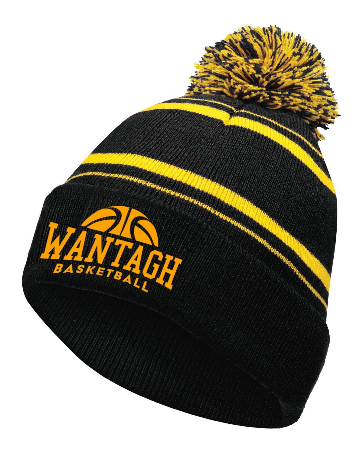 Wantagh Basketball Pom Pom Beanie