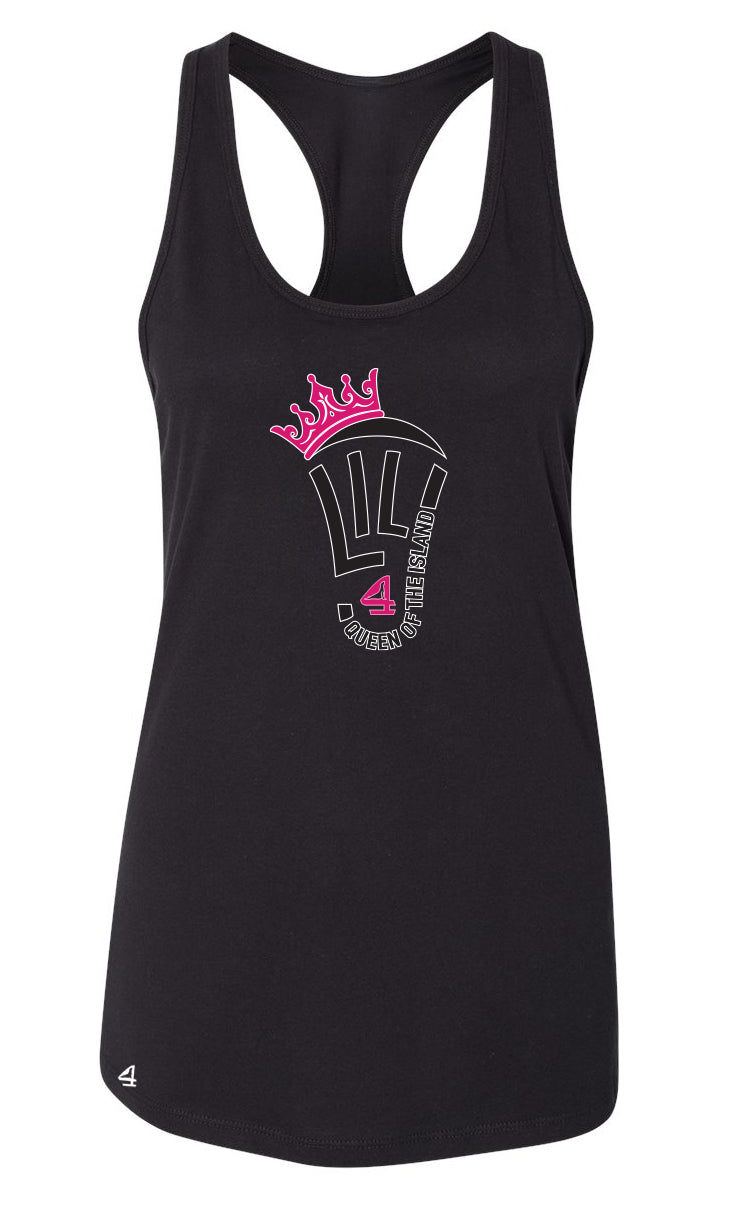 LILJ QUEEN OF THE ISLAND Racerback Tank