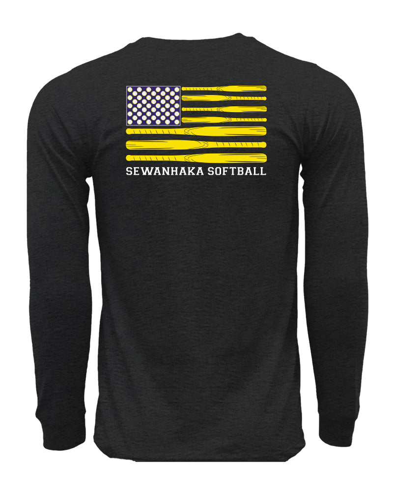 Sewanhaka Softball Flag Long Sleeve