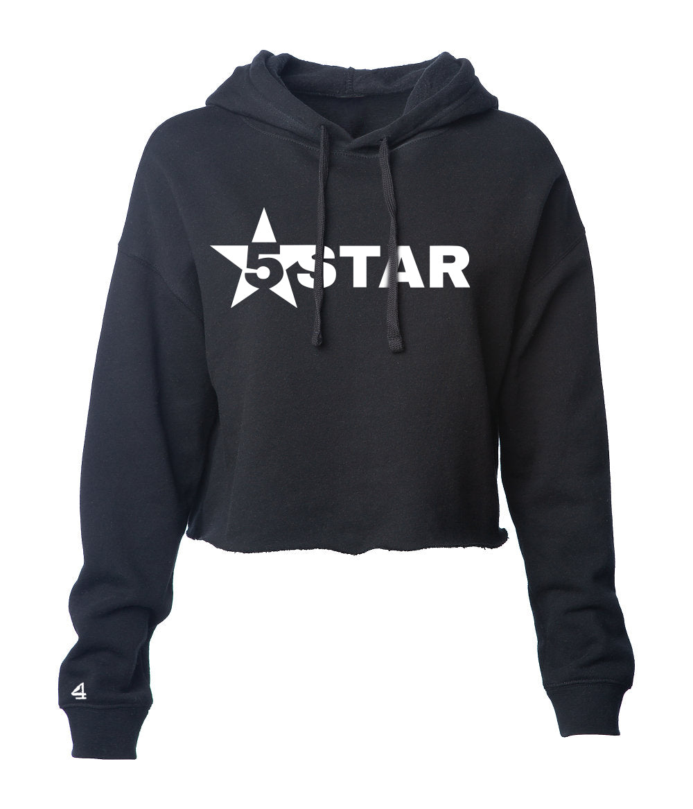 5 Star Gymnastics Full zip Comfort Star Cropped Hoodie