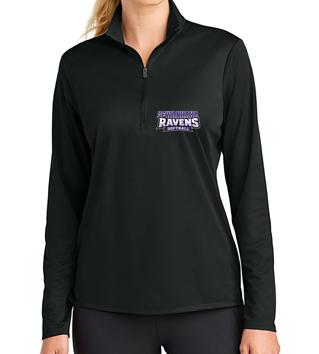 Sewanhaka Softball Embroidered Women's 1/4 zips