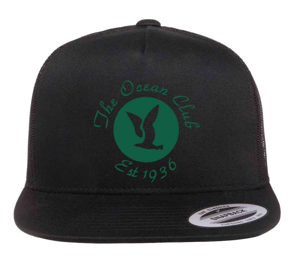 The Ocean Club PRINTED Classic Five Panel Trucker Cap