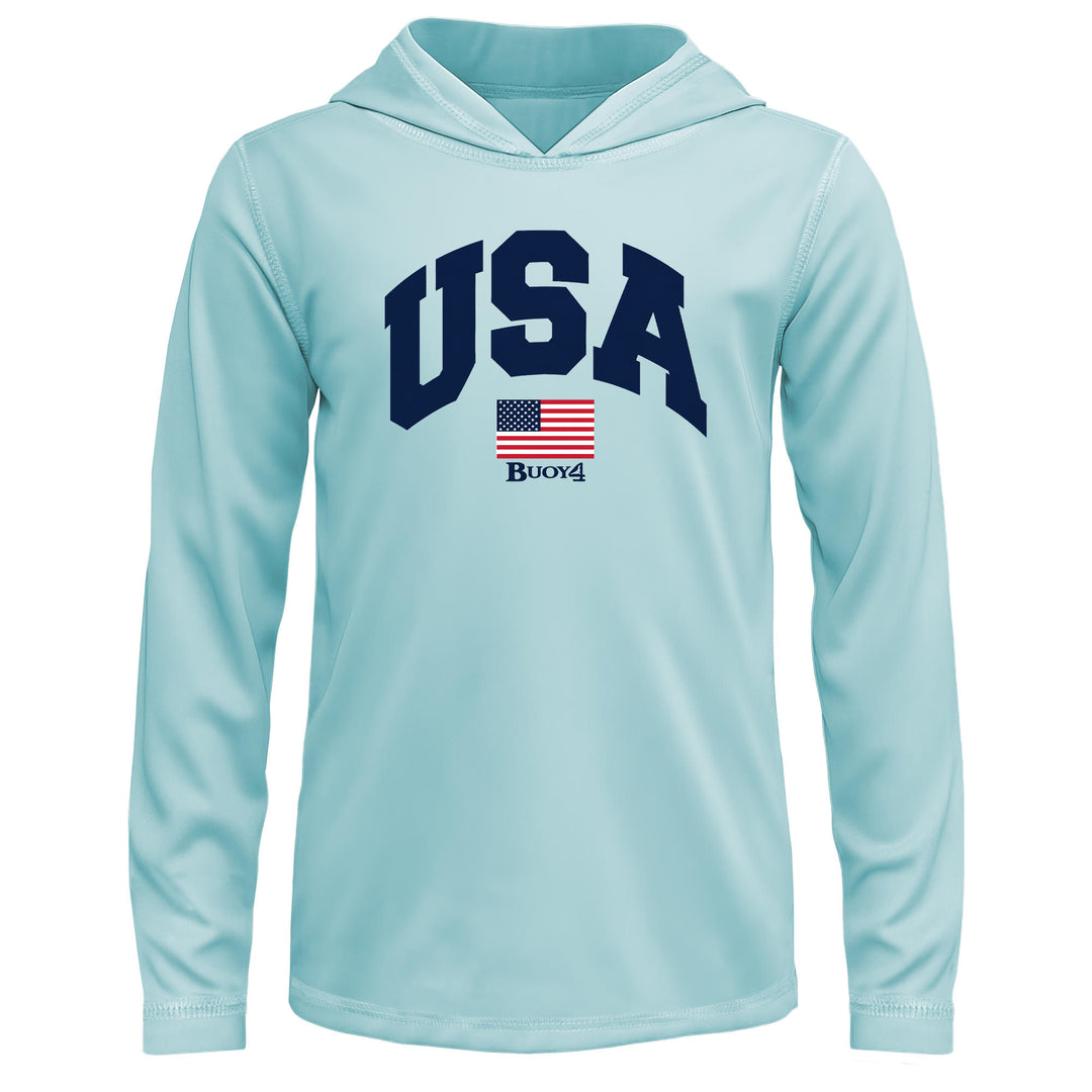 Buoy 4 flag TODDLER UPF 15+ SPUNSOFT TECH HOODIE