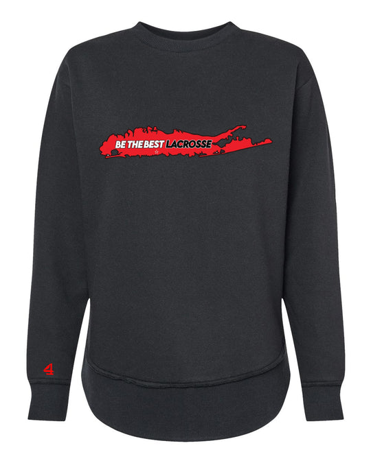 BTB "Be the Best"  Boys Team Women's Weekend Fleece Crewneck Sweatshirt