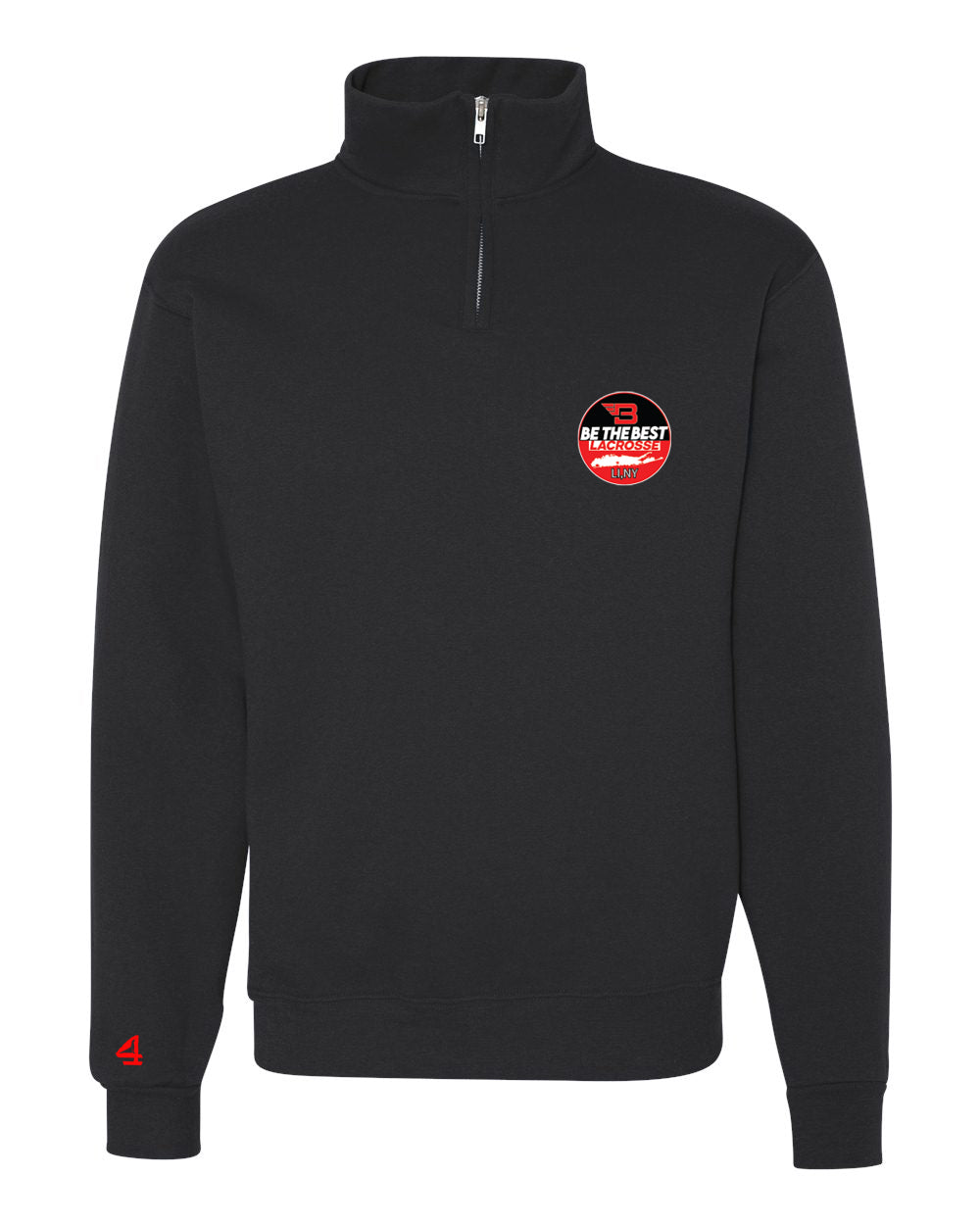 BTB "Be the Best" Boys Team collard 1/4 zip sweatshirt