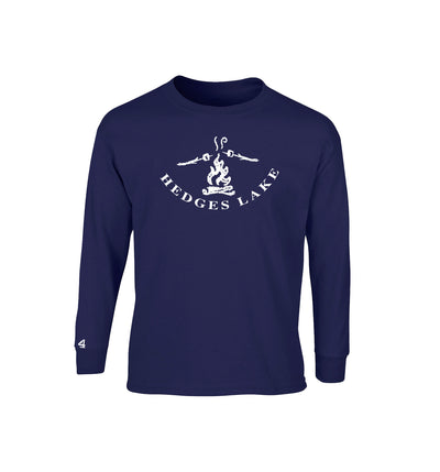 Hedges Lake Campfire Long sleeve tshirt