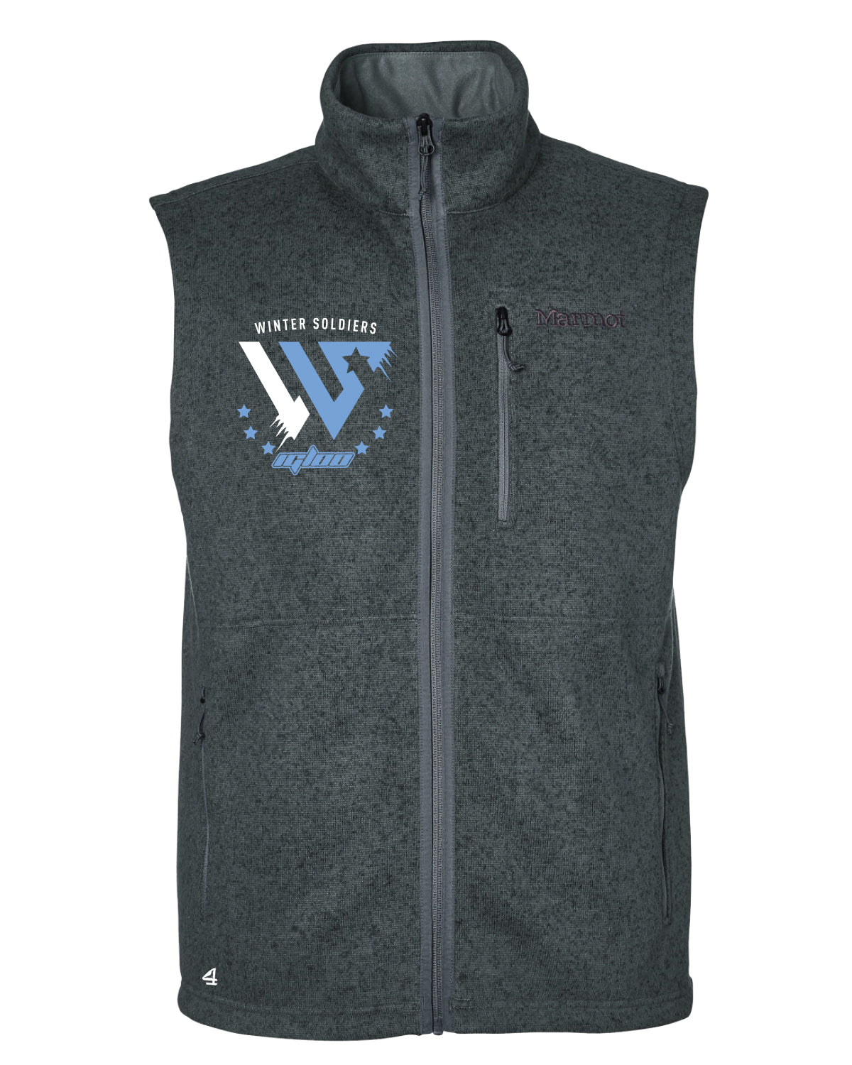 Winter Soldiers Igloo Lacrosse Embroidered Microfleece Vest