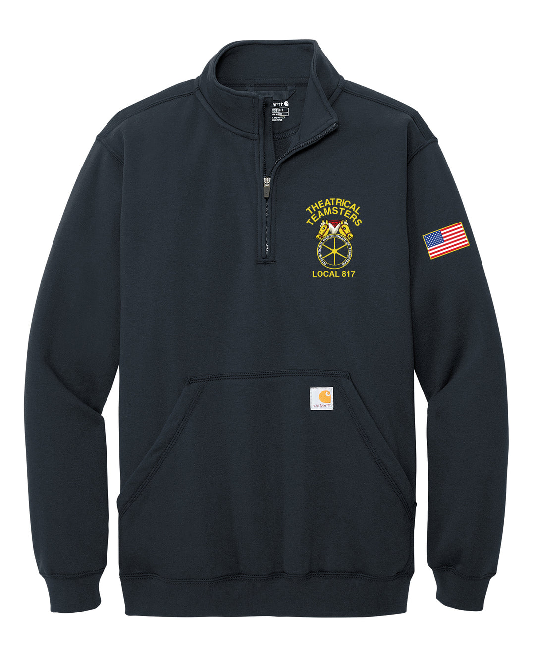 THEATRICAL TEAMSTERS Embroidered Carhartt 1/4 zip