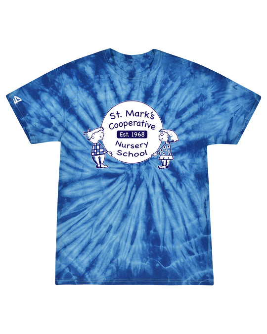St. Mark's Nursery School Youth and Adult SS Tie Dye T-shirt