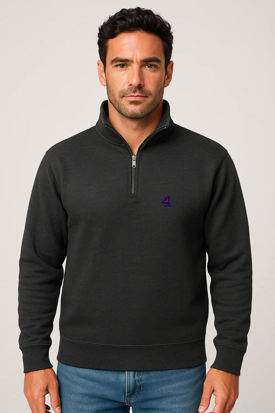 The Islander - 1/4 Zip Fleece Blend - Navy