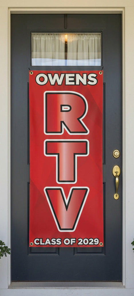 SSHS Red and Blue Customizable Door Banner