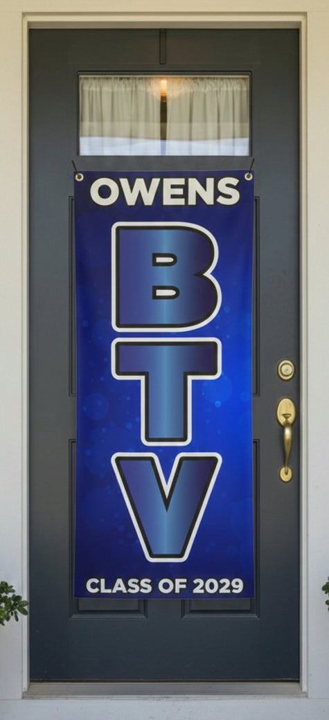 SSHS Red and Blue Customizable Door Banner