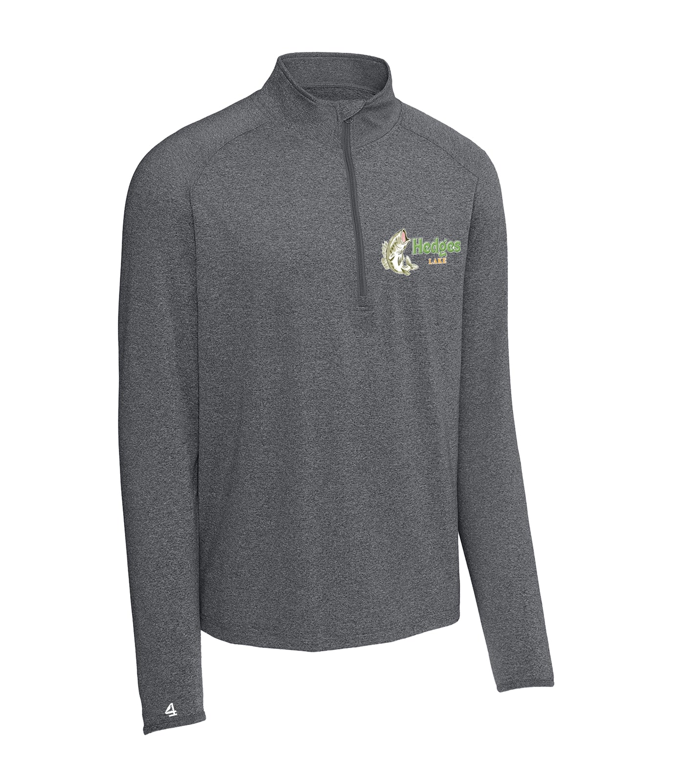 Hedges Lake Fish 1/4 zip long sleeve