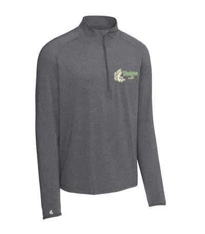 Hedges Lake Fish 1/4 zip long sleeve