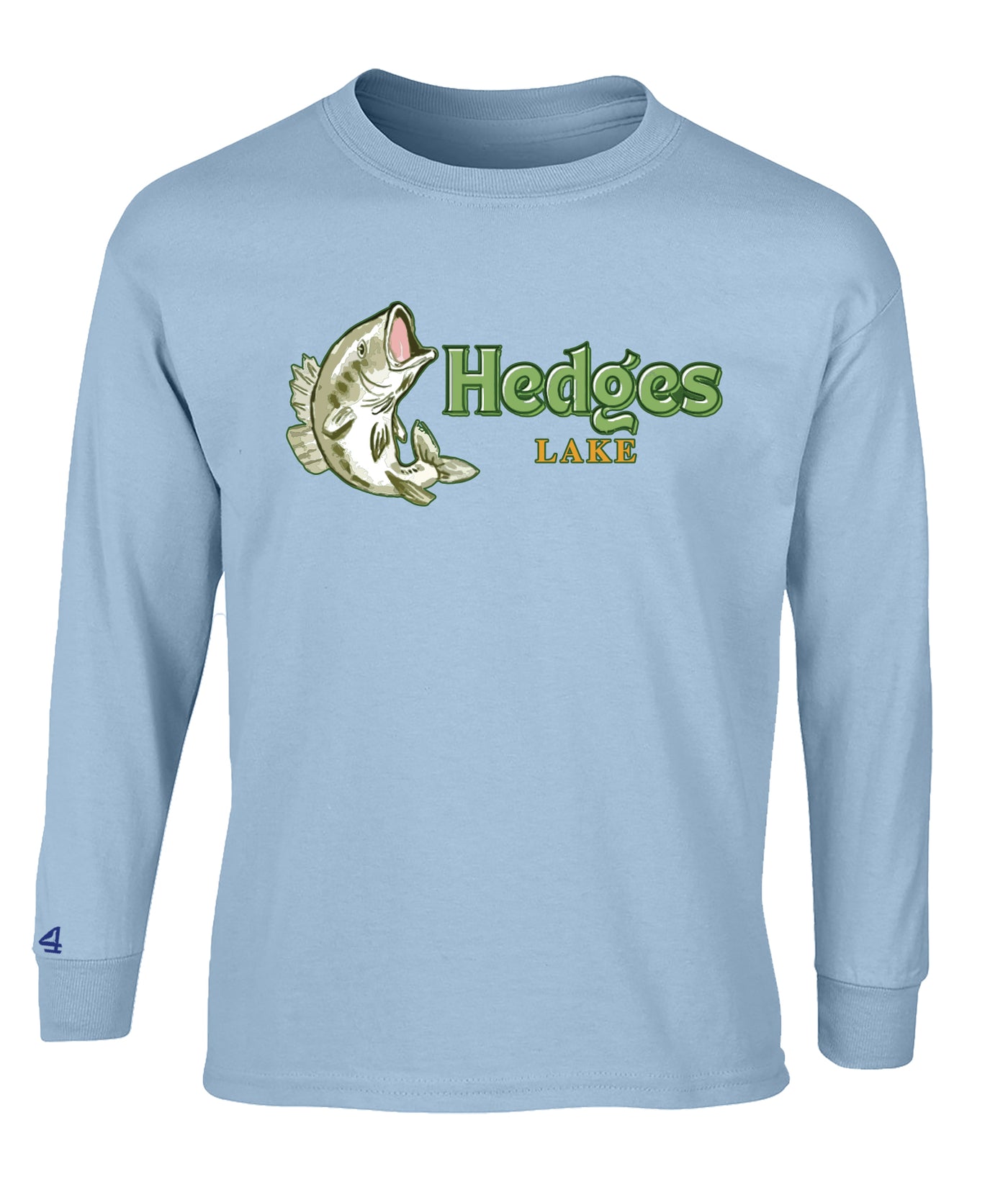 Hedges Lake Fish Long sleeve tshirt