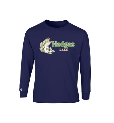 Hedges Lake Fish Long sleeve tshirt