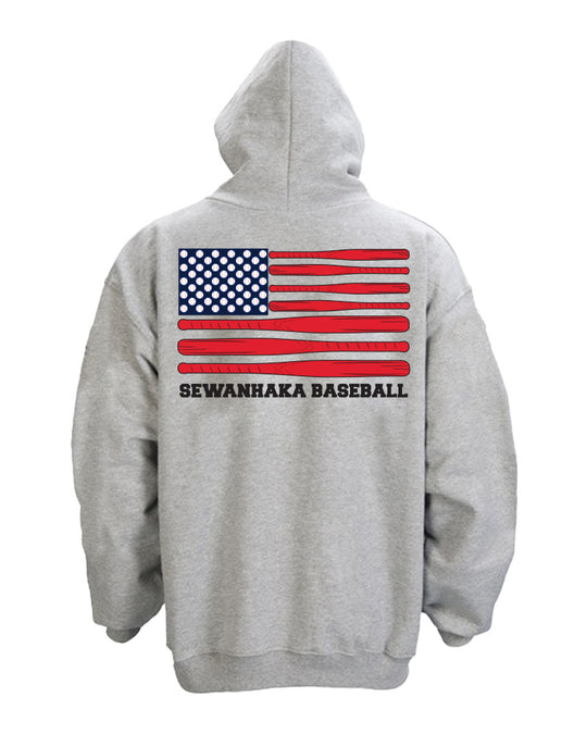 Sewanhaka Baseball Flag Hoodie